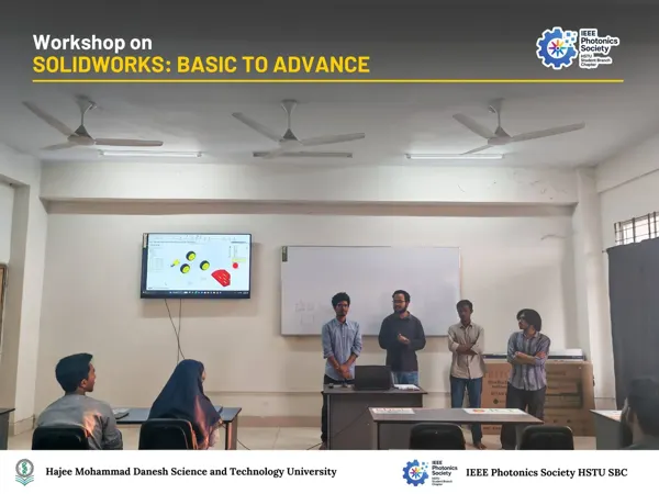 A group moment from the SOLIDWORKS workshop archive.